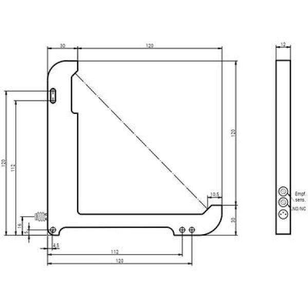 Winkellichtschranke OGW-120-PUK-ST3
